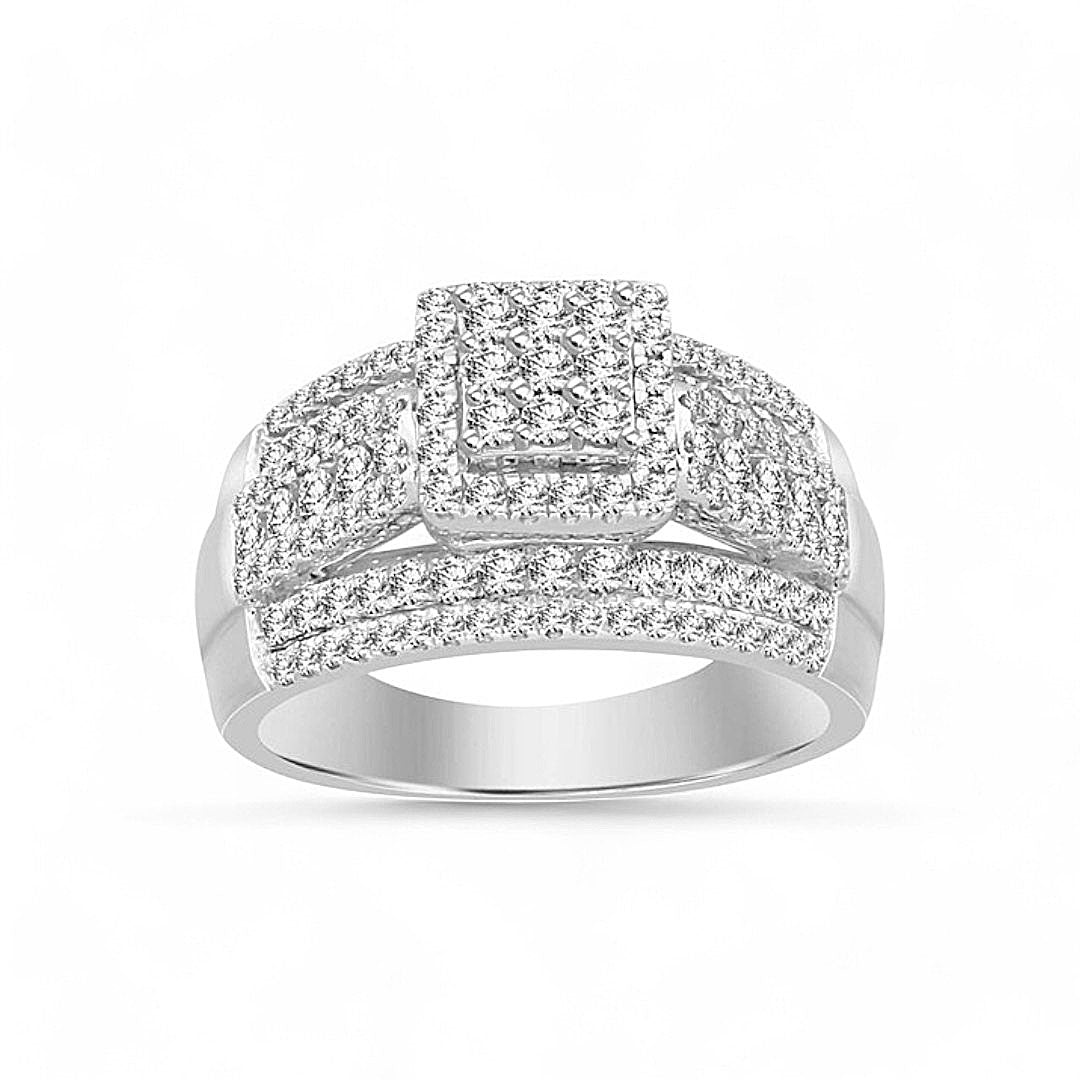 10K White Gold Diamond Women's Engagement Ring / Stone: 1.00CT / Size: 7 / 204666W