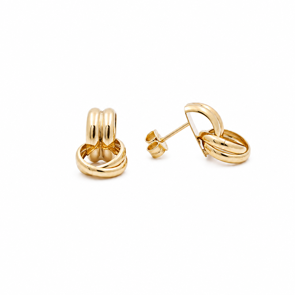 10K Yellow Gold Fashion Earrings / Weight: 2.2 GR / ORC260