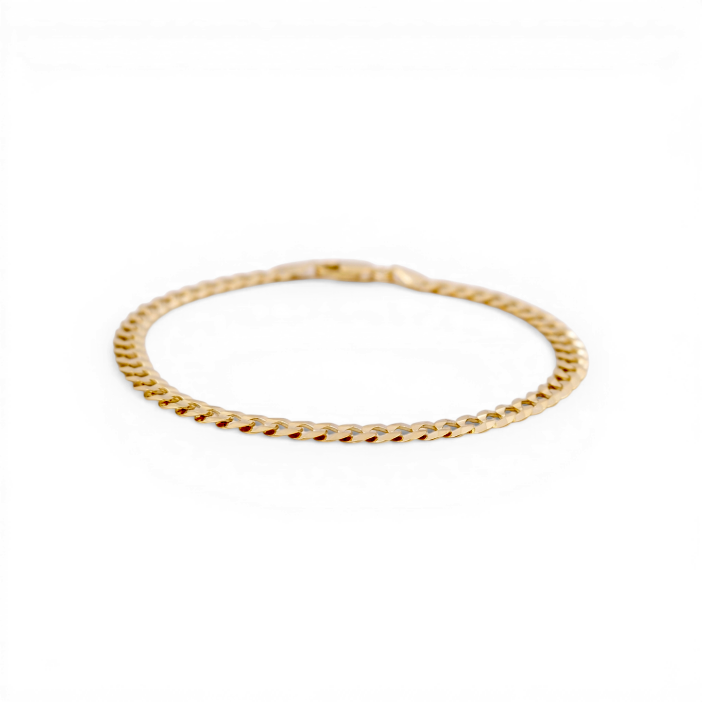 10K Yellow Gold Men's Curb Bracelet / Size: 6mm 8" / Weight: 6.8 GR / CSMB0CB6-8
