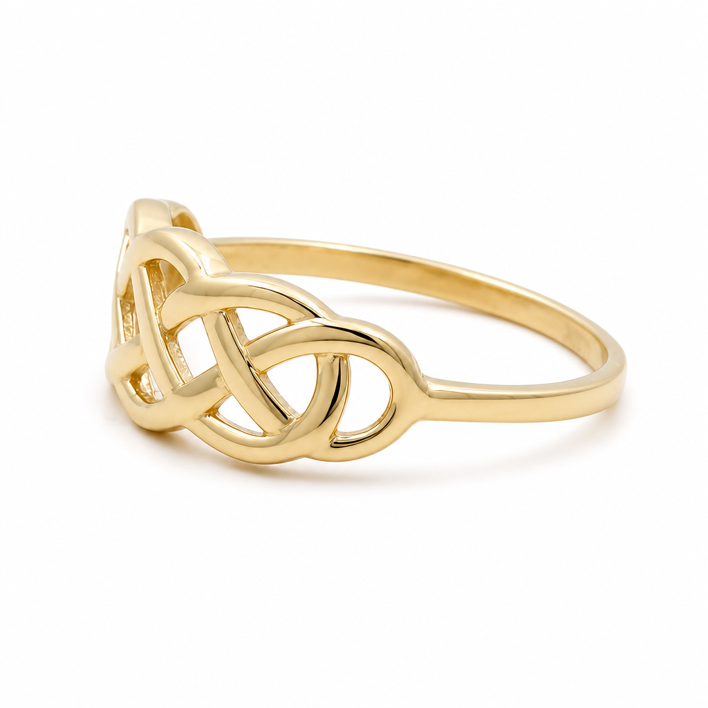10K Yellow Gold Fashion Women's Ring / Size:7 / Weight: 1.5 GR
