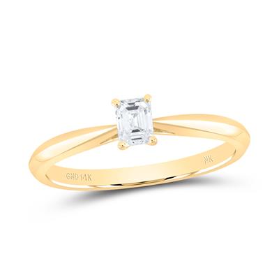 14K Yellow Gold Women's Diamond Engagement Ring / Size: 7 / Stone: 1/4 Ct Dia /182408