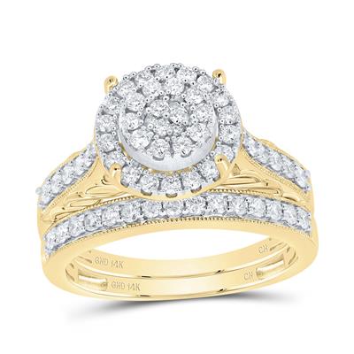 14K Dia Yellow Gold Diamond Engagement Ring / Size: sz7 / Weight:  / 187447