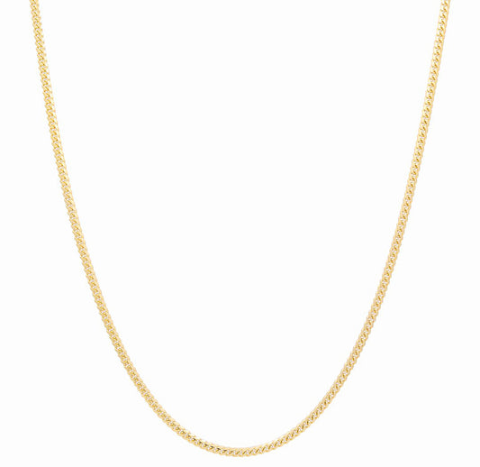 10K Yellow Gold Solid Cuban Link Chain / Size: 5mm 24" / Weight: 41.9 GR
