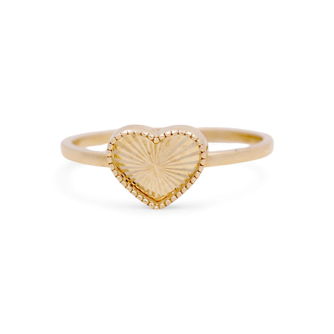 14K Women's Heart Ring / Size: 7 / Weight: 1.3 GR / CCWR4FS-25