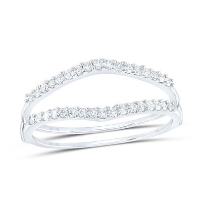 14K Dia White Gold Diamond Woman's Enhancer Wedding Band / Size: sz7 / Weight:  / 46728