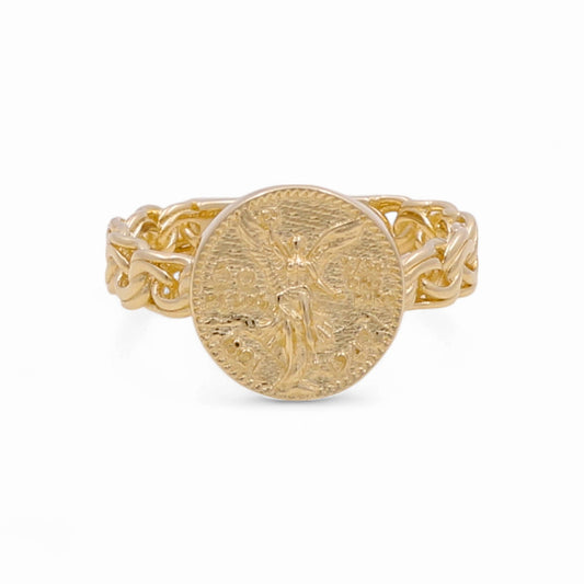 14K Yellow Gold Centenary Women's Ring / Size: 7 / Weight: 2.5 GR / DPWR4CN