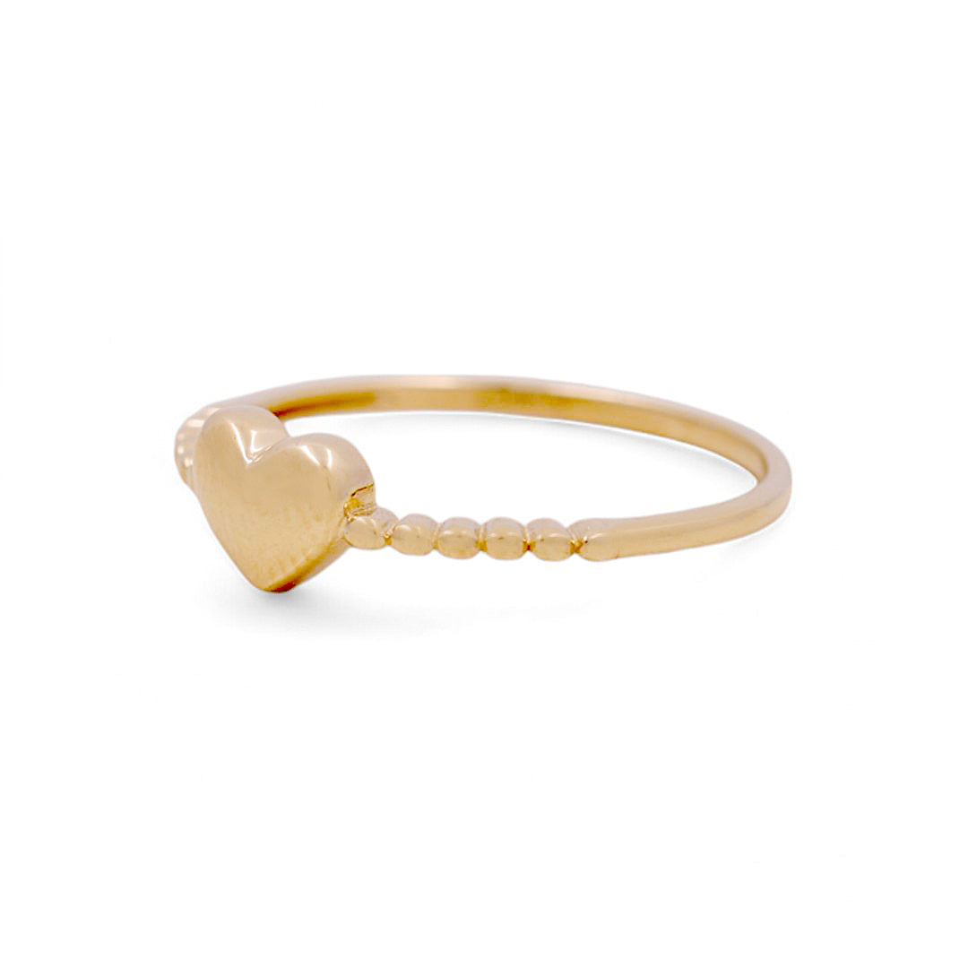 14K Yellow Gold Women’s Heart Ring / Size: 6.5 / Weight: 1.0GR / IEEWR4HR-4