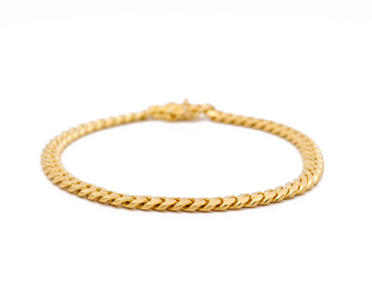 10K Yellow Gold Solid Cuban Link Bracelet / Size: 6mm 8" / Weight: 19.7 GR / SCCAMB0CL6-8