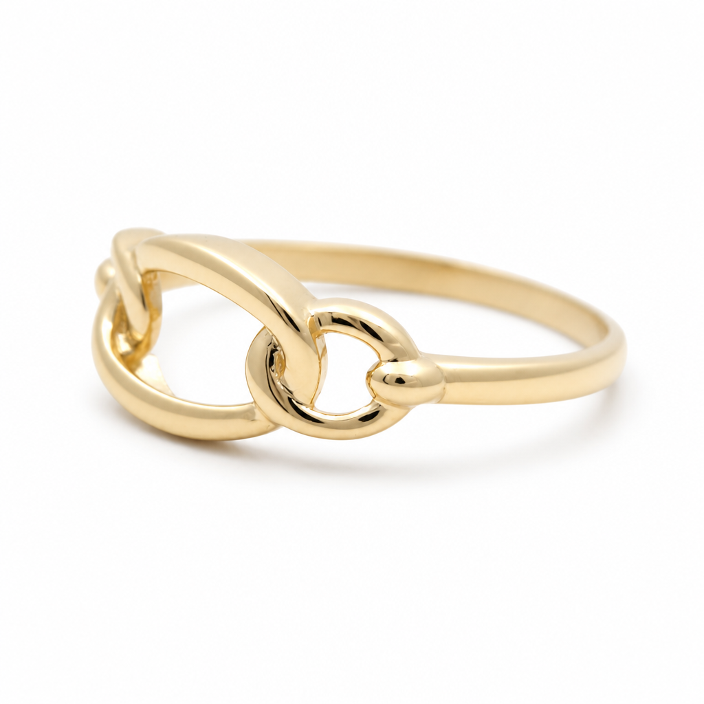 10K Yellow Gold Fashion Women's Ring  / Size: 7 / Weight: 1.2 GR