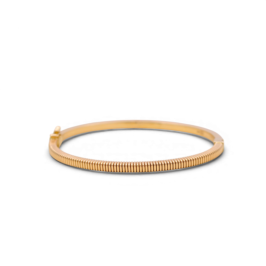 14K Yellow Gold Fashion Women's Bangle / Weight: 10.5 GR