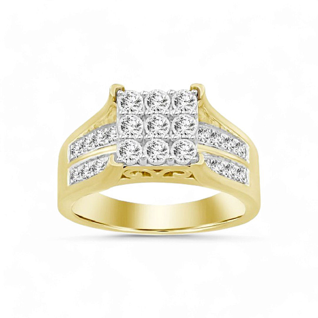 10K Yellow Gold Diamond Woman's Engagement Ring / Stone: 0.50CT / Size: 6.5 / 232514Y