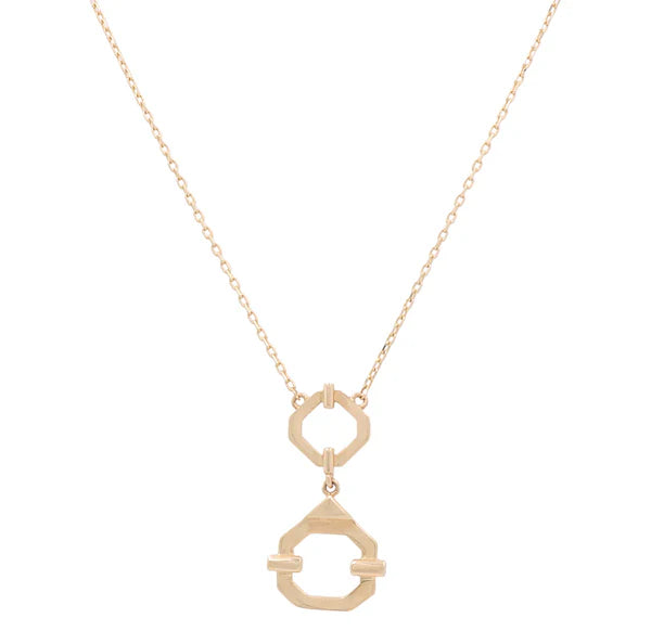 14K Yellow Gold Fashion Necklace With Pendant / Weight: 5.6GR / Size: 18" / CCNK4FS-12