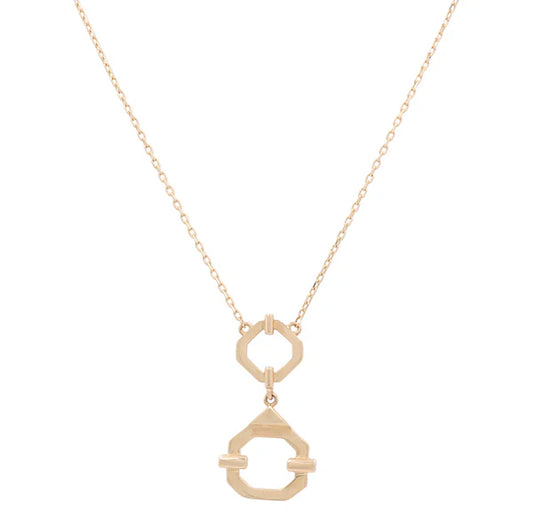 14K Yellow Gold Fashion Necklace With Pendant / Weight: 5.6GR / Size: 18" / CCNK4FS-12