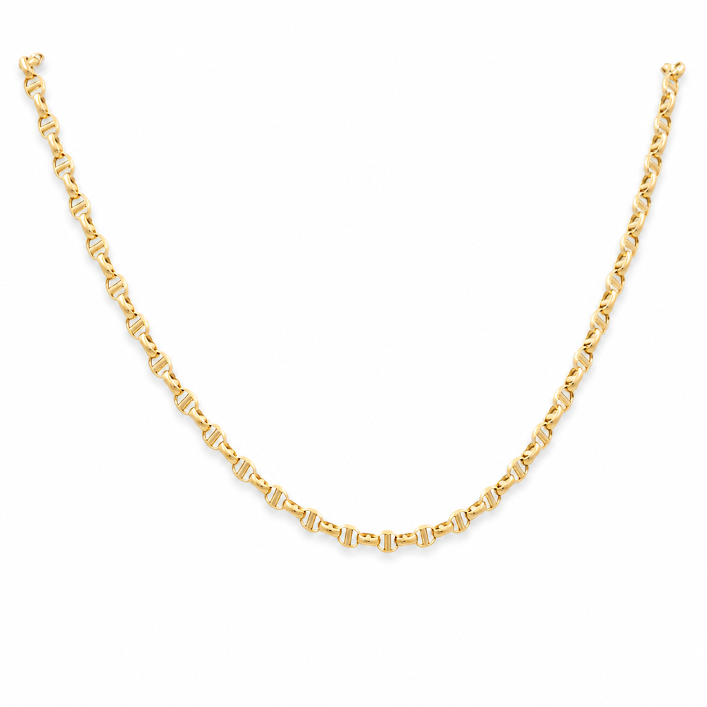 14K Yellow Gold Women's Italian Link Necklace / Size: 16" / Weight: 6.3 GR / 711-21150