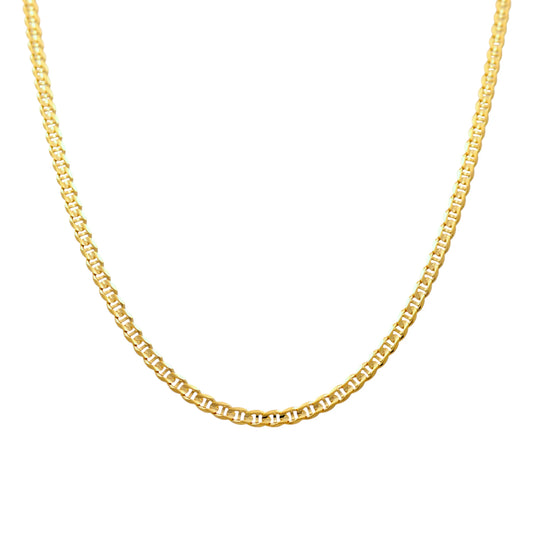 14K Yellow Gold Mariner Link Chain / Size: 3.5mm 20" / Weight: 9.8 GR / CSCH4MR3.5-20
