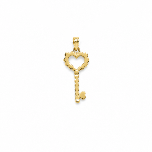 14K Yellow Gold Key Pendant / Weight: 1.1 GR / MGPD4KEY