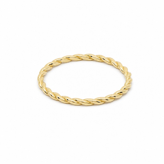 10K Yellow Gold Fashion Women's Ring / Size: 9 / Weight: 1.1 GR / DQWR0FS-114