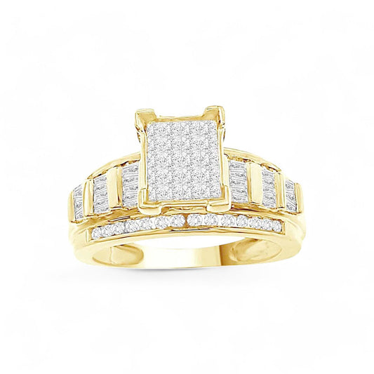 10K Yellow Gold Woman's Diamond Engagement Ring / Stone: 1.00CT / Size: 6.5 / 65189Y