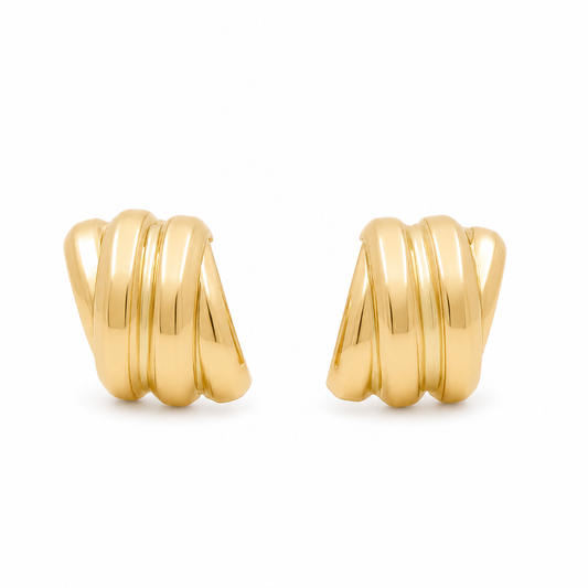 10K Yellow Gold Fashion  Earrings / Weight: 1.9 GR / ORC188