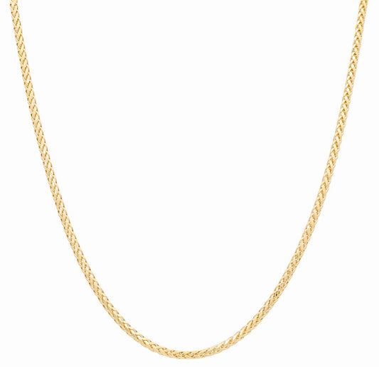 Cadena de eslabones Franco Redondo en oro amarillo de 14 quilates / Tamaño: 3 mm 22” / Peso: 10,4 GR / 604.370-22