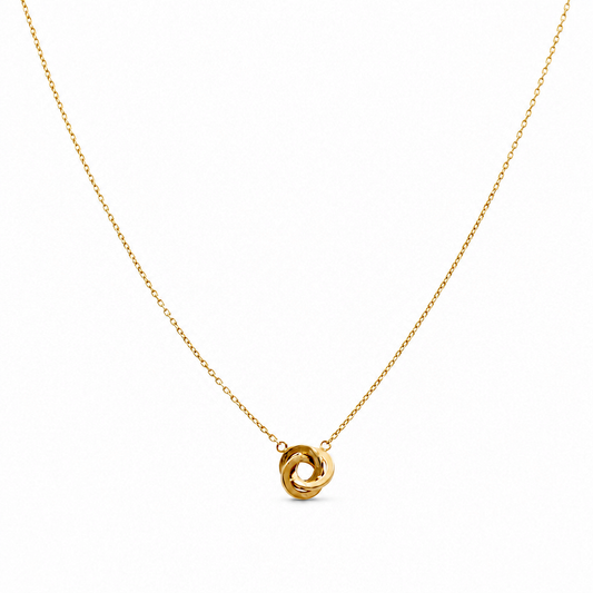 10K Yellow Gold Women's Necklace with Knot / Size: 17" / Weight: 2.6 GR / DQNK0KN-1