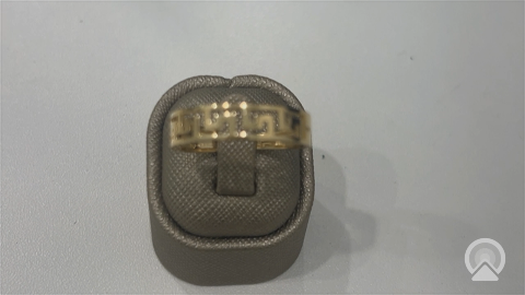 14K Yellow Gold Men’s Greek Wedding Band / Stone: Cz / Size: 11.5 / Weight: 4.2 GR / DLBMWB4BSGR