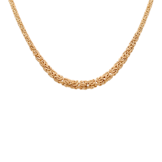 10K Yellow Gold Byzantine Link Women's Necklace / Size: 17.5" / Weight: 12 GR / DQNK0BZ