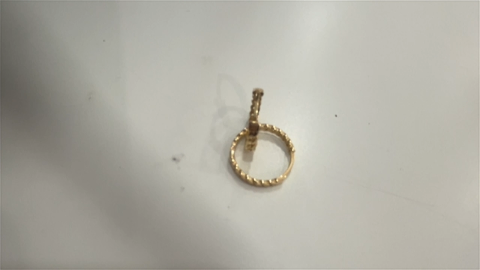 14K Yellow Gold Fashion Small Women's Hoops Earrings / Size: 3mmx15mm / Weight: 2.6 GR / DQEH4FS3X15
