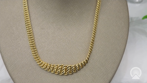 14K I Yellow Gold Women's Necklaces Princess / Size: 18'' / Weight:17.6GR/ 169-00033 Parte 1 para compra dividida