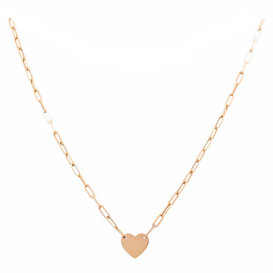 Cadena de oro amarillo de 14 quilates con forma de corazón / Tamaño: 18" / Peso: 4,9 GR / CCCH4HR