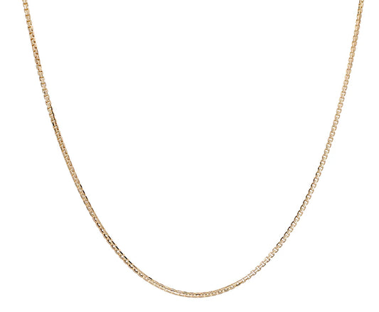 14K Yellow Gold Box Light Chain / Size 1.7mm 20” / Weight: 9.3 GR