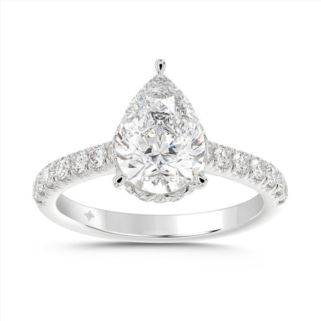 14K White Gold Lab Diamond Woman's Engagement Ring / Size:7 / Weight: Stone: 2.50 Ct / 108218W
