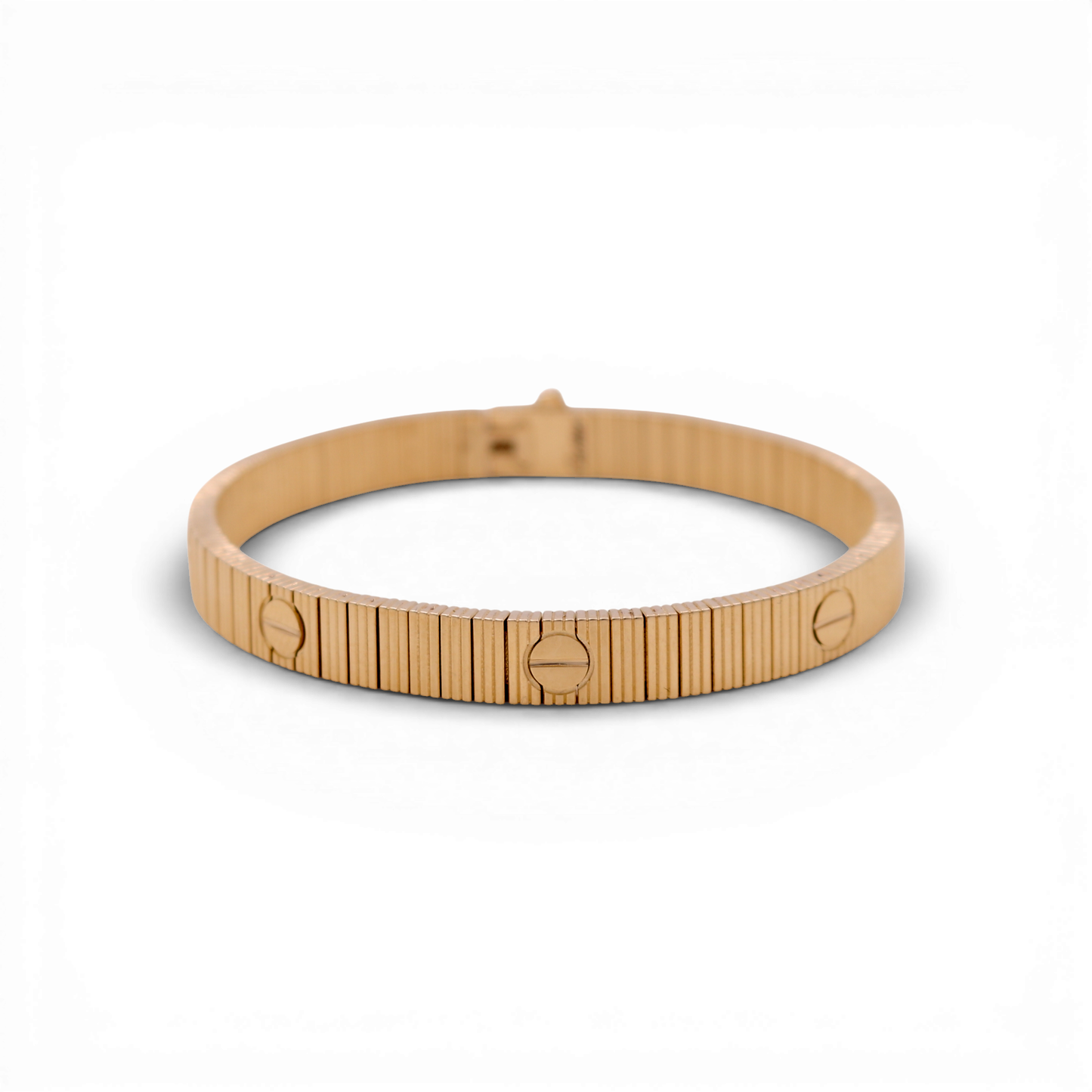 14K Yellow Gold Semisolid Flexible CT Bangle Bracelet / Weight: 19.8 GR / DQBB4CT