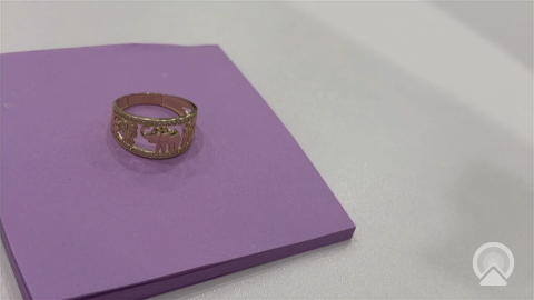 10K Yellow Gold Women's Lucky Ring / Size: sz:6.5 / Weight: 2.5GR / DQWR0LR
