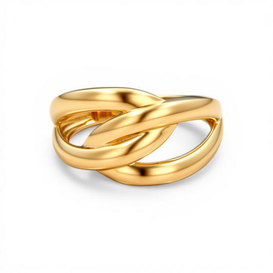 10K Yellow Gold Fashion Women's Ring / Size: 8.5 / Weight: 3.2 GR