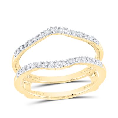 14K Yellow Gold Diamond Enhancer Ring  / Size:7 / 175008