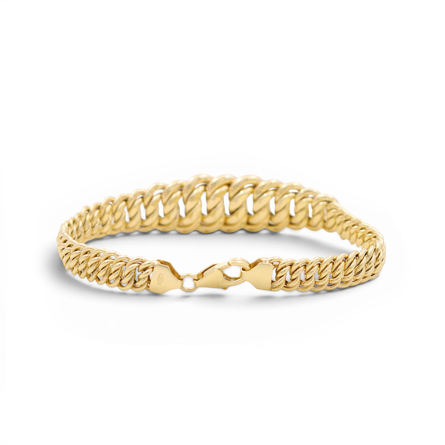 10K Yellow Gold Princess Women's Bracelet / Size: 7" / Weight: 8.7 GR