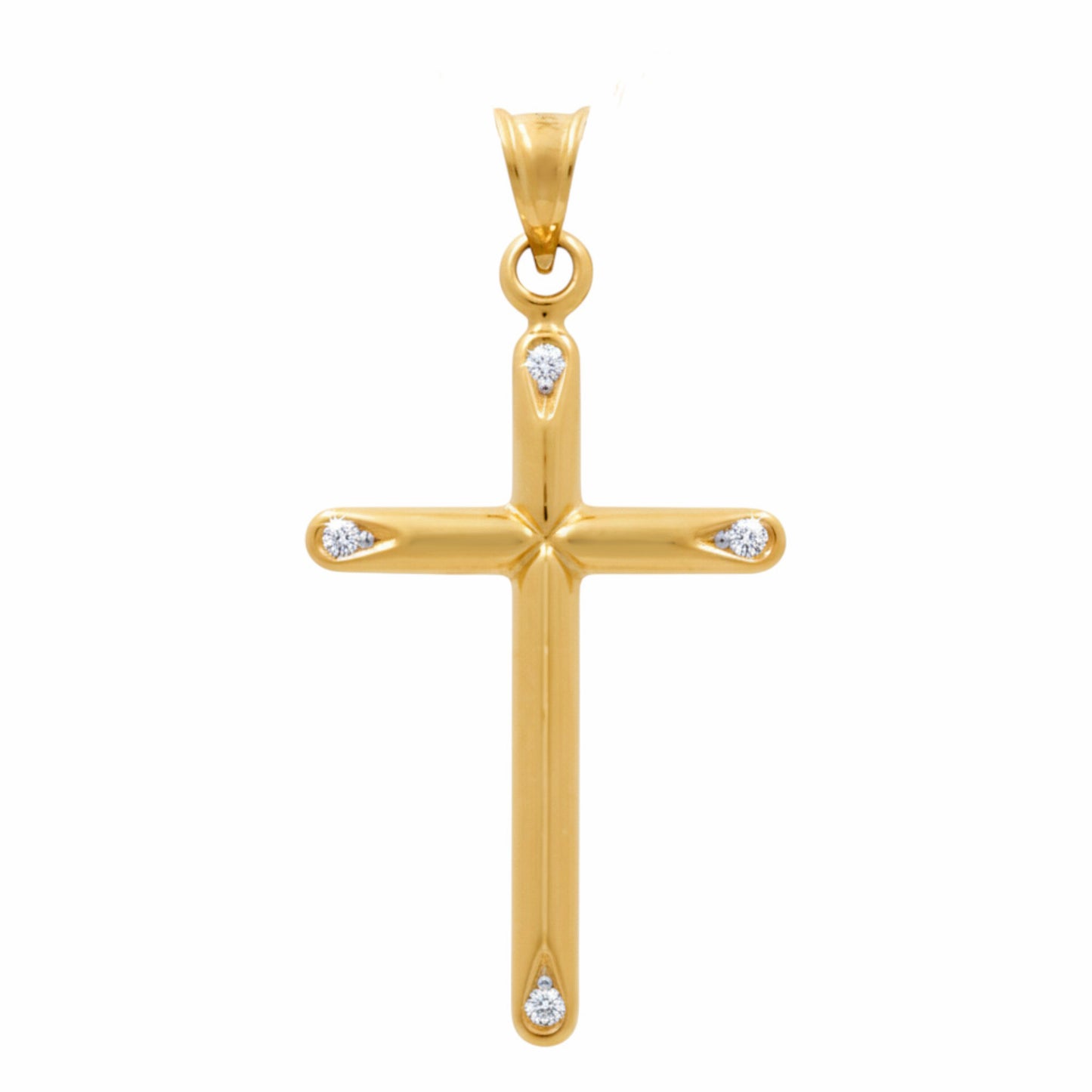14K Yellow Gold Cross Pendant / Weight: 0.9 GR / P66P-331