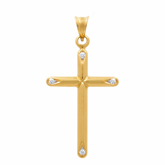14K Yellow Gold Cross Pendant / Weight: 0.9 GR / P66P-331