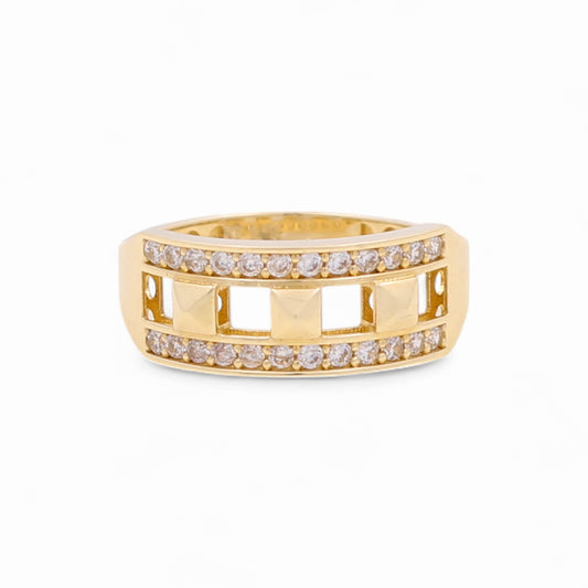 14k Fashion Women's Ring with Cz / Weight 2.9 GR / COWR4FS-4