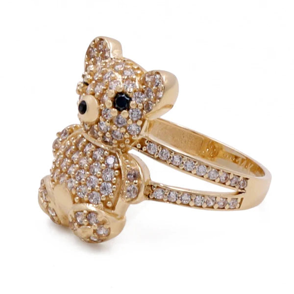 14k Women's Bear Ring with Cz / Weight 4.2 GR / BOWR4BR
