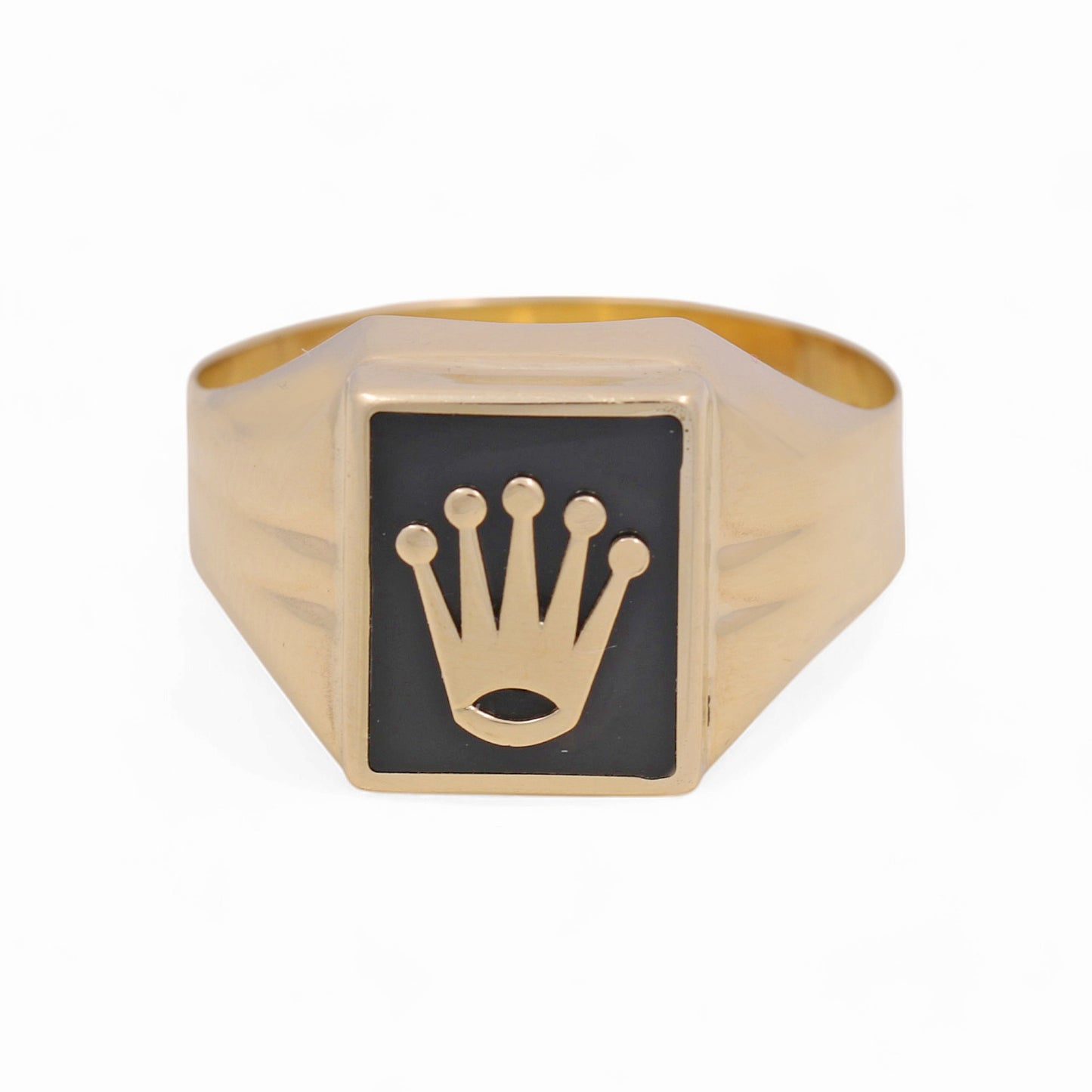 Anillo de oro amarillo de 14 quilates para hombre Fashion RX con ónix / Tamaño: 12 / Peso: 4,9 GR / COMR4FSRX