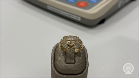 10K Yellow Gold Fashion Women's Ring Tiffany & Co / Size:7.5 / Weight: 2.7gr / DQWR0FS-105