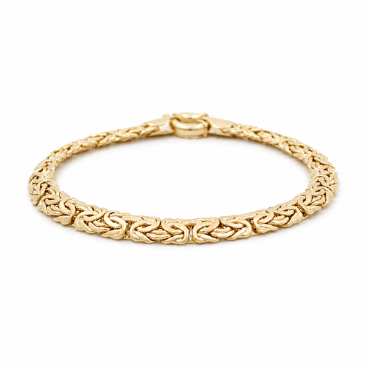 10K Yellow Gold Women's Byzantine Bracelet / Size: 7" / Weight: 5.1 GR / DQWB0BZ-1