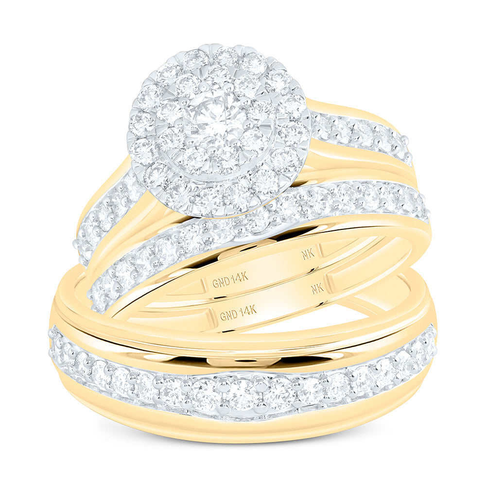14K Yellow Gold Diamond Trio Set / Size: 7/10 / Weight:  / 203414