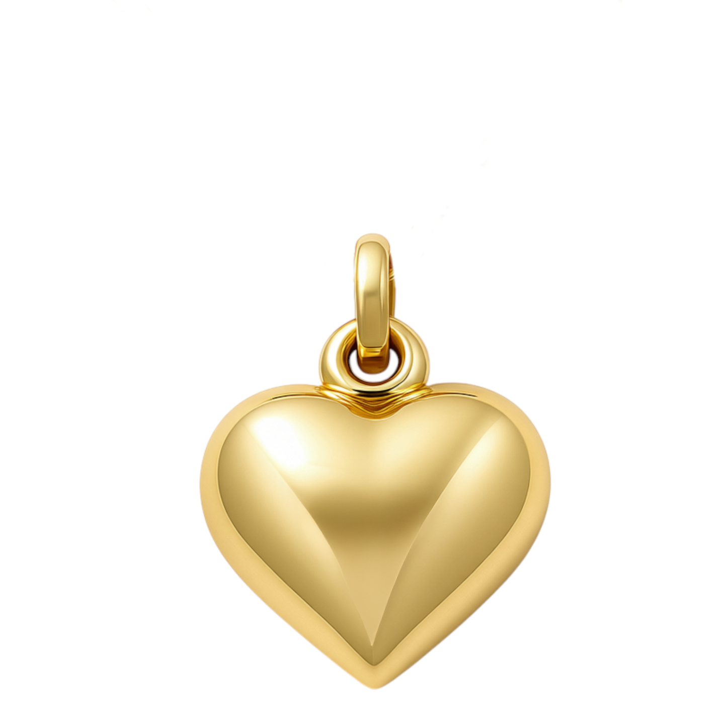 14K Yellow Gold Fashion Heart Pendant  / Size: 26MM / Weight: 5.8 GR / CUPD4FSHR