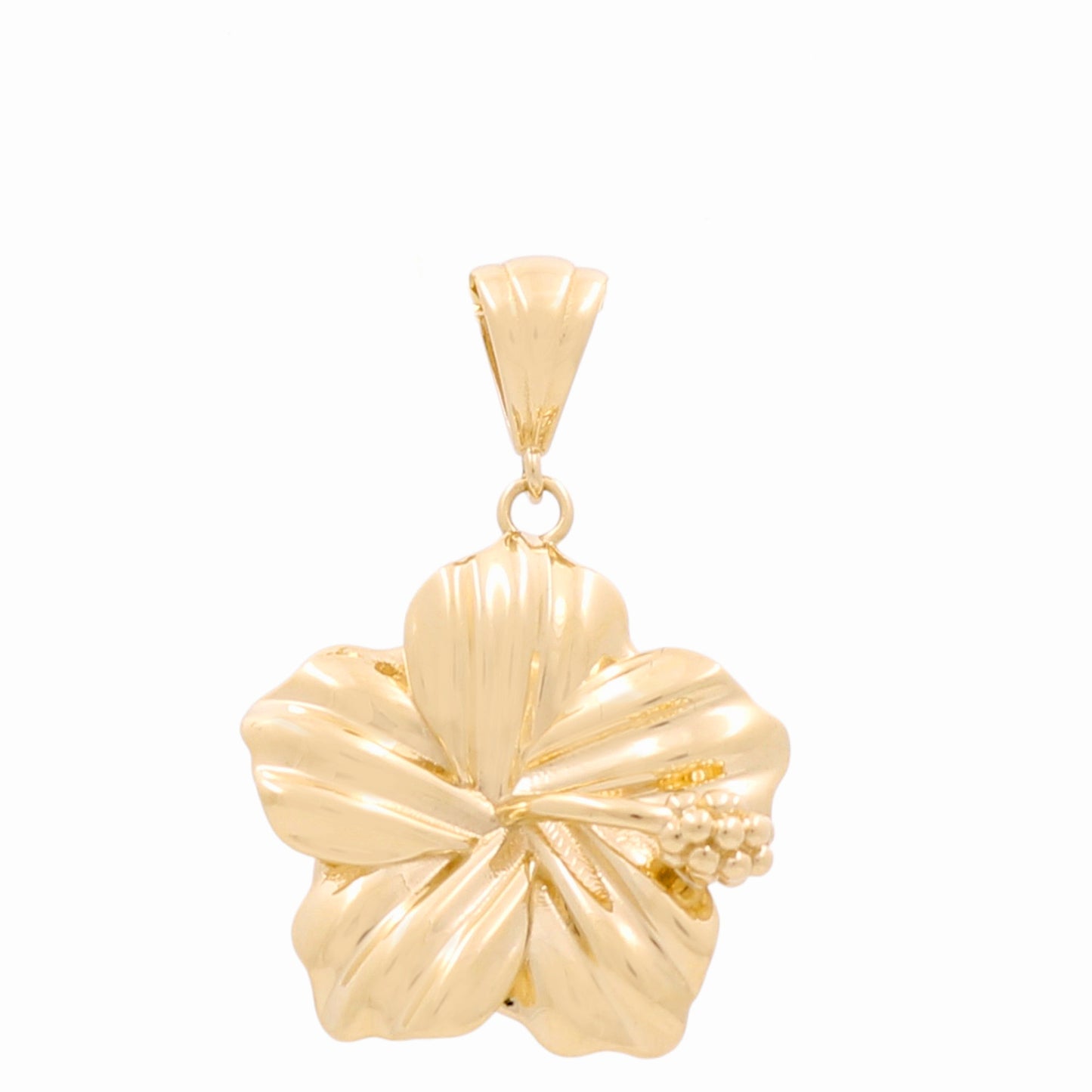 14K Yellow Gold Flower Pendant / Weight: 2.9 GR