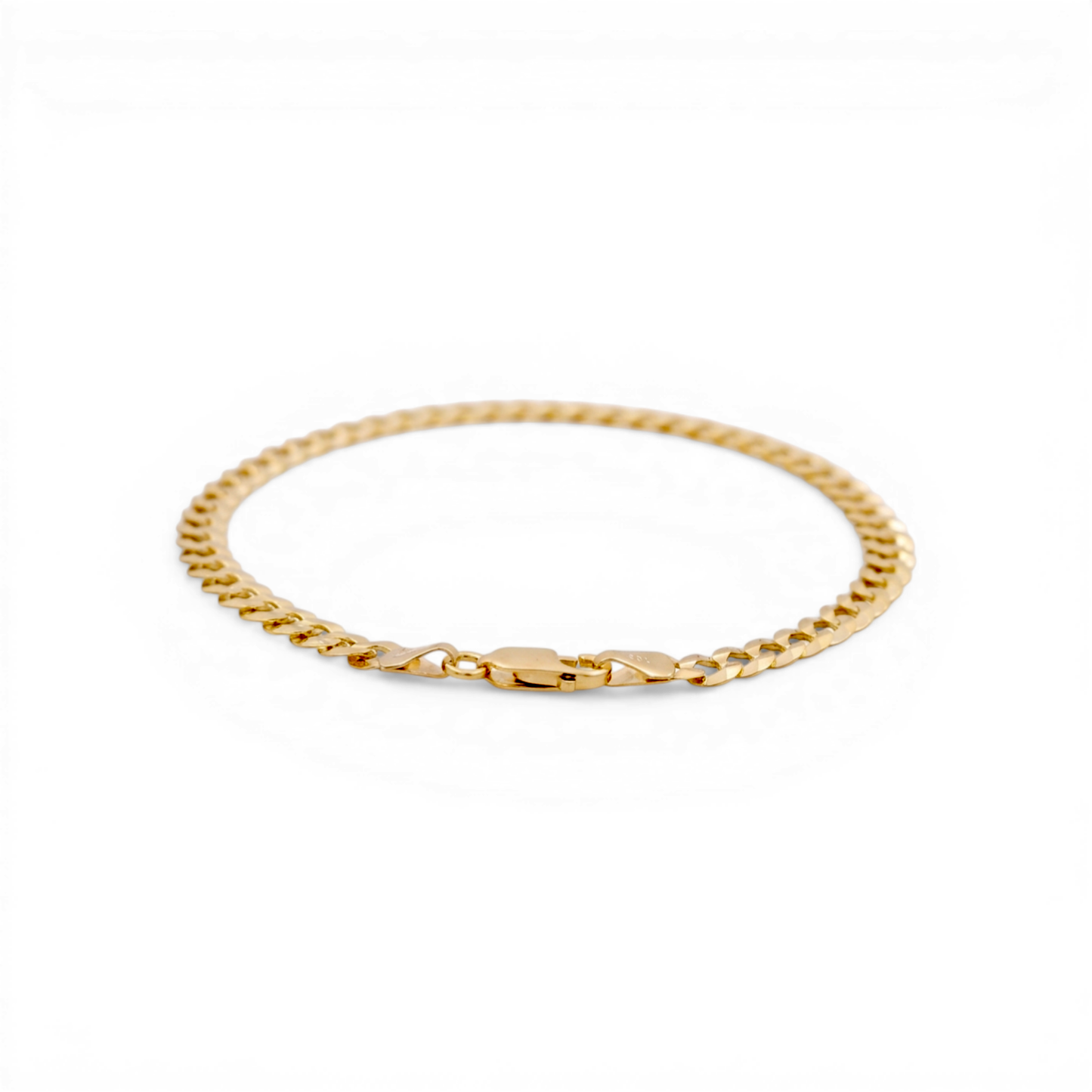 10K Yellow Gold Men's Curb Bracelet / Size: 6mm 8" / Weight: 6.8 GR / CSMB0CB6-8