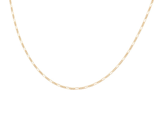 14K Yellow Gold Men's Figaro Chain / Weight: 12.6 GR / Size:4mm 24" / HCCCH4FG4-24