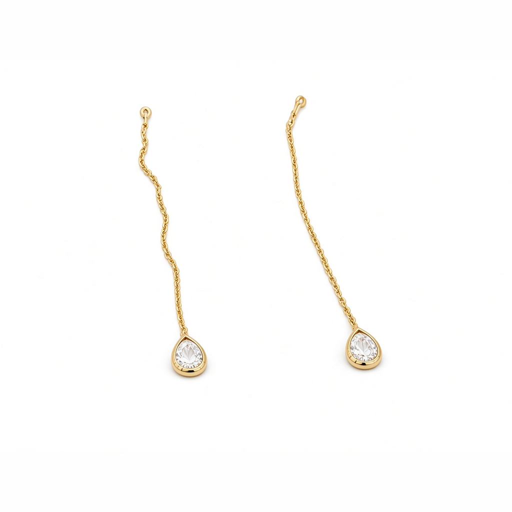 14K Yellow Gold Fashion Stud Earrings / 6-506801CHS